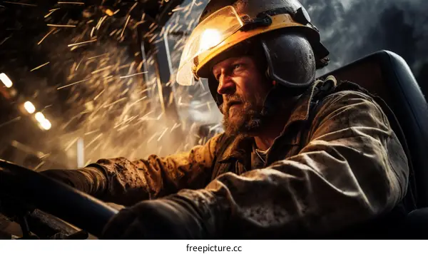 Welding at a Steel Mill