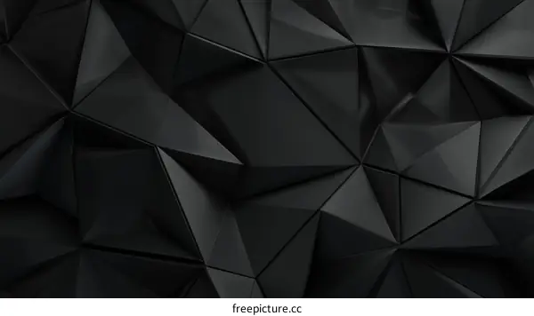 Abstract Black Triangular Geometric Pattern