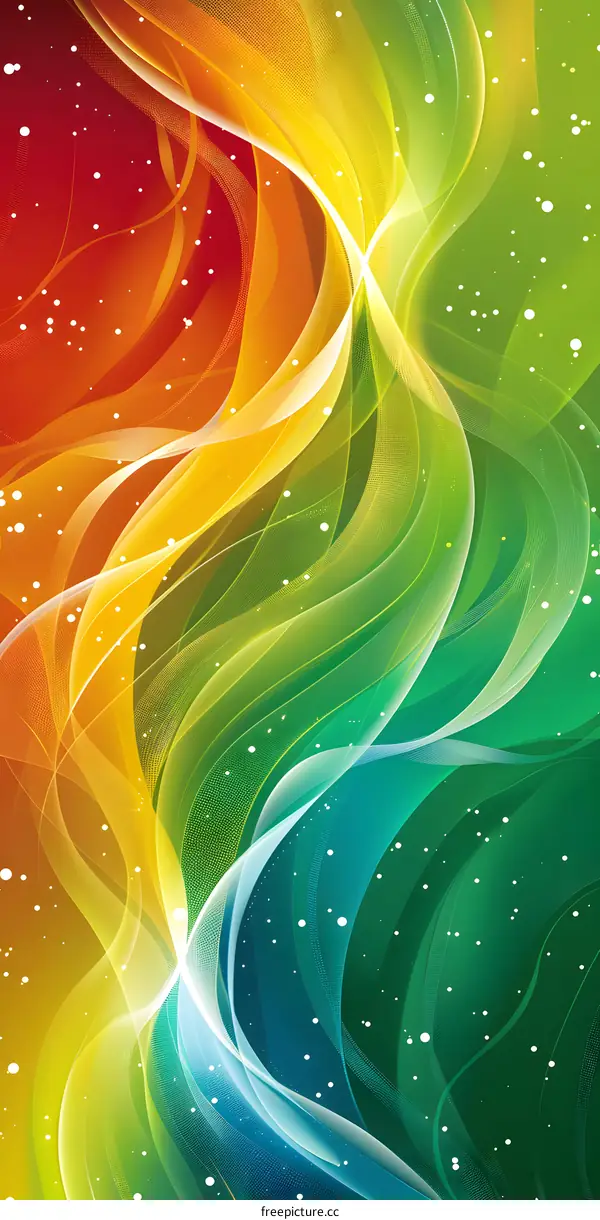 Wavy colorful abstract background
