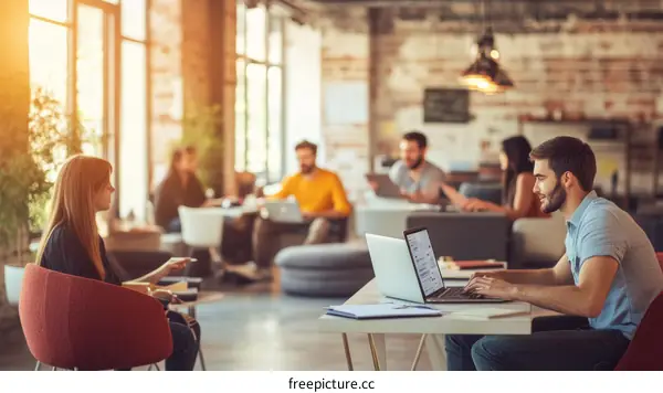 Modern Office Space Collaboration