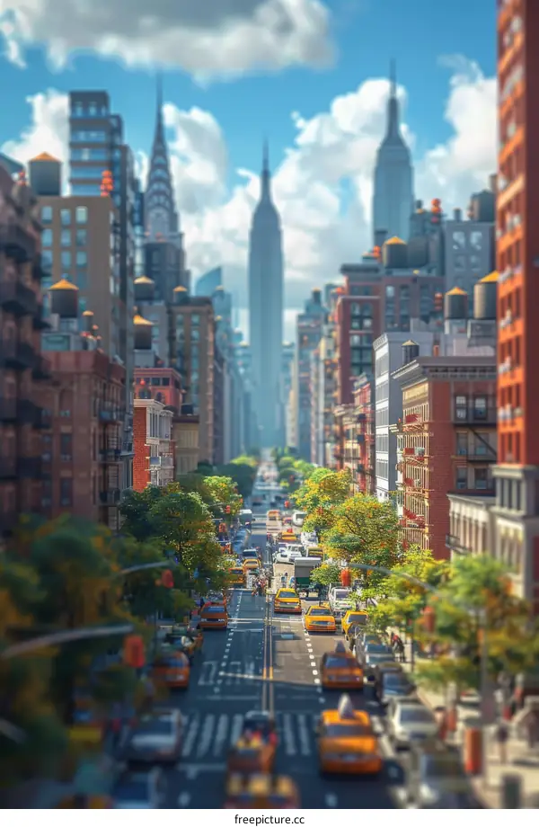 View of New York City Street