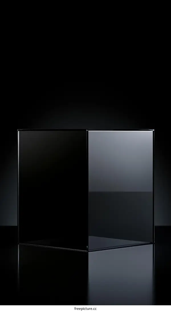 Modern Black Glass Display Boxes