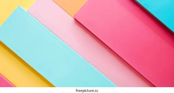 Abstract Background With Diagonal Geometric Shapes In Pastel Colors
