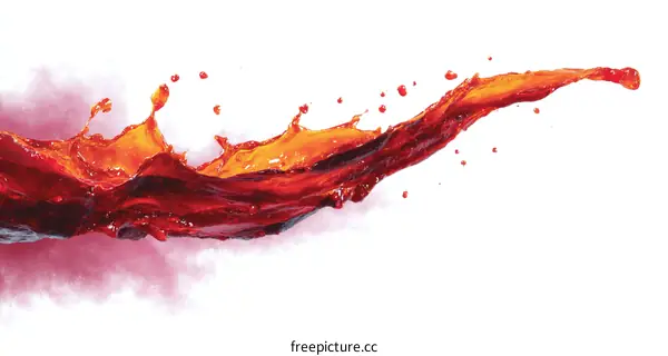 Dynamic Juice Splash Illustration