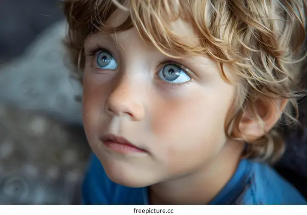 Portrait of a blond boy