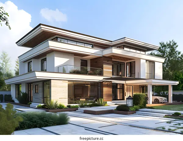 Airy and Bright Contemporary House Design with Natural Elements