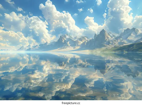 Serene Mountain Reflections in a Tranquil Lake