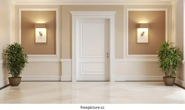 Elegant Hallway Interior Design with Classic Style
