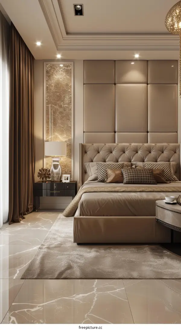 Luxury Bedroom Interior Design Illustration