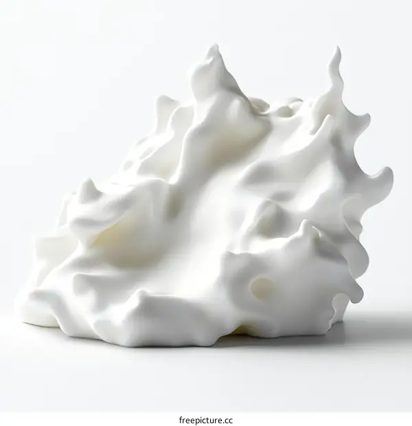 Abstract Whipped Cream Texture