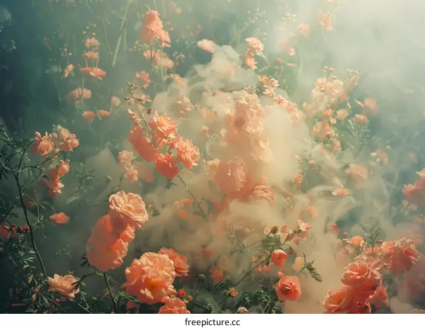 ethereal flowers in a dreamy setting