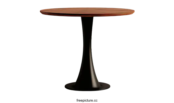 [Transparent Background PNG]Modern Wooden Round Table Design