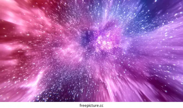 Cosmic Nebula Space Journey Illustration