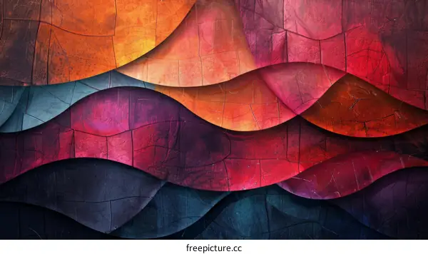 Colorful abstract waves background