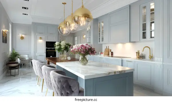Elegant Modern Classic Kitchen Interior Design