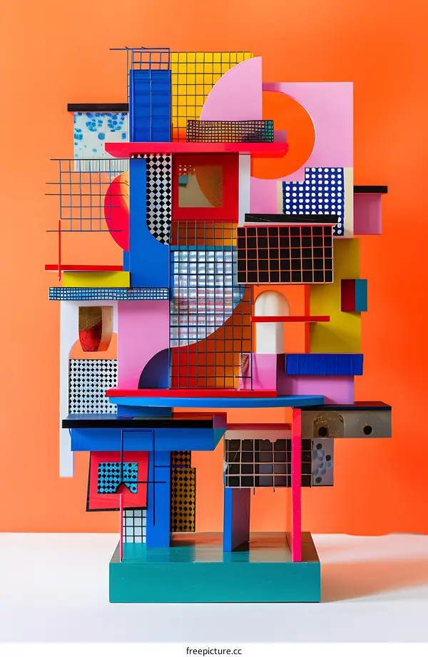 Colorful Abstract Sculpture