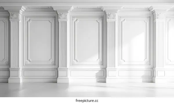 Elegant White Palace Interior Design