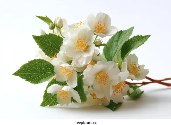Closeup of Beautiful Jasmine Flowers Bouquet