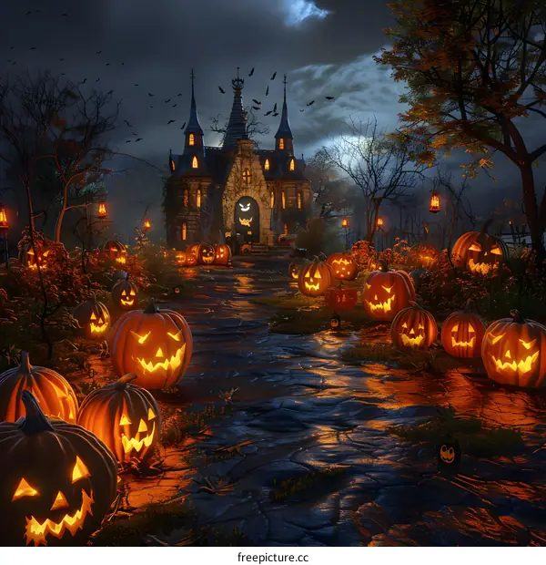 Halloween Pumpkin House