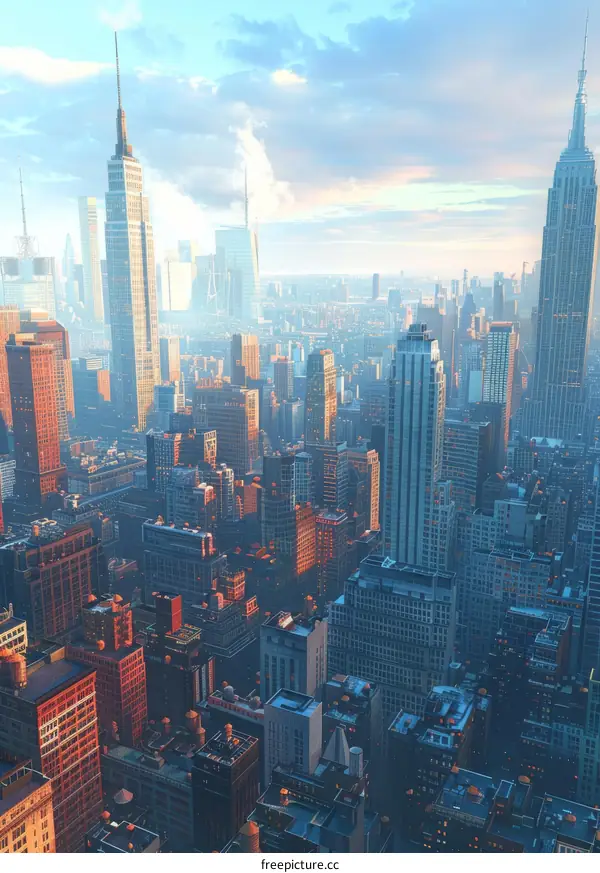 Breathtaking Panorama of the New York City Skyline