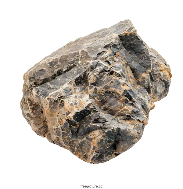 [Transparent Background PNG]Gray Rock Isolated On White Background