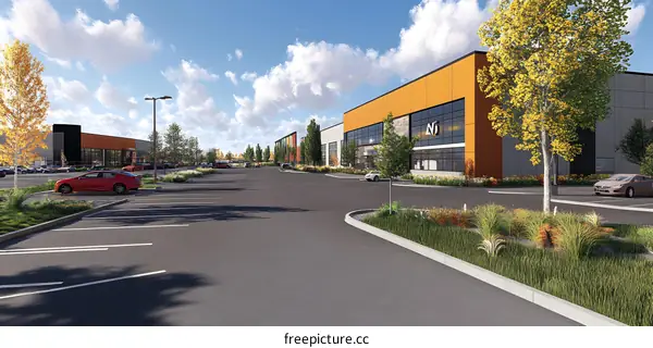 Modern Industrial Building Exterior Design