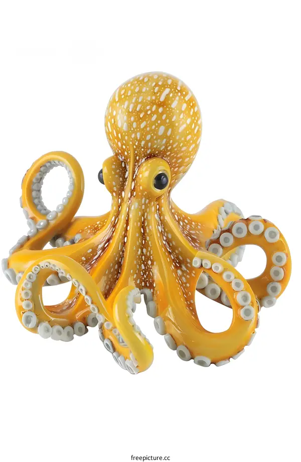 yellow octopus figurine
