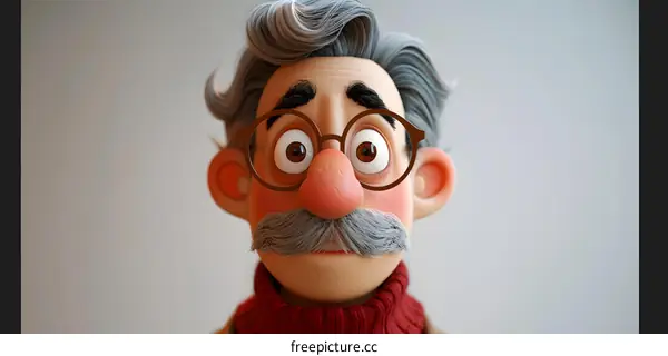 Close-up Portrait of a Curious Man