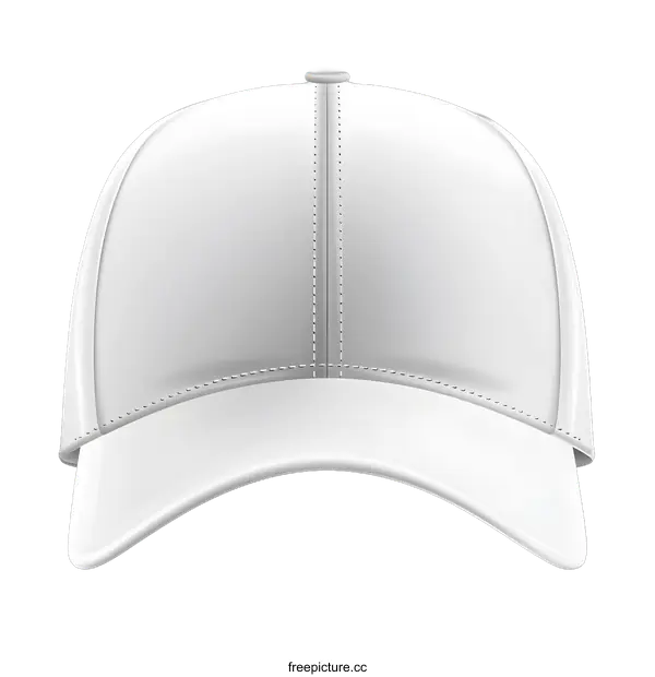 [Transparent Background PNG]White Baseball Cap Mockup