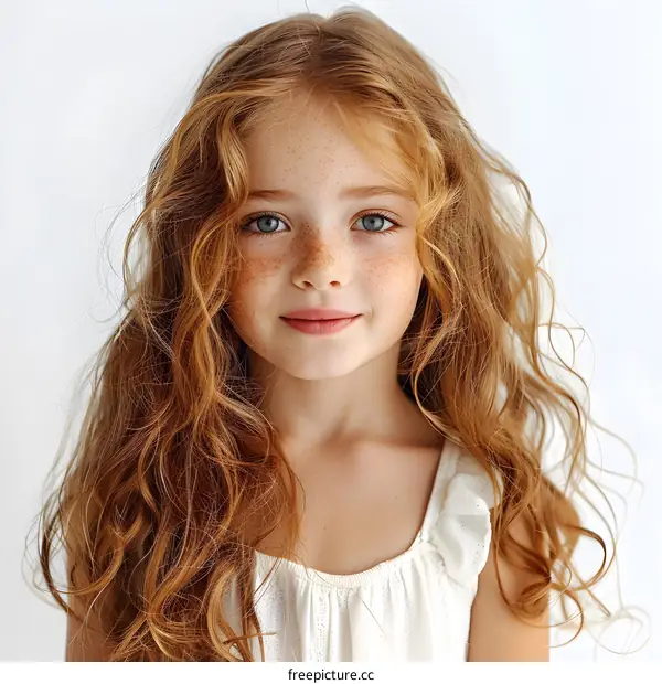 portrait of a cute redheaded girl