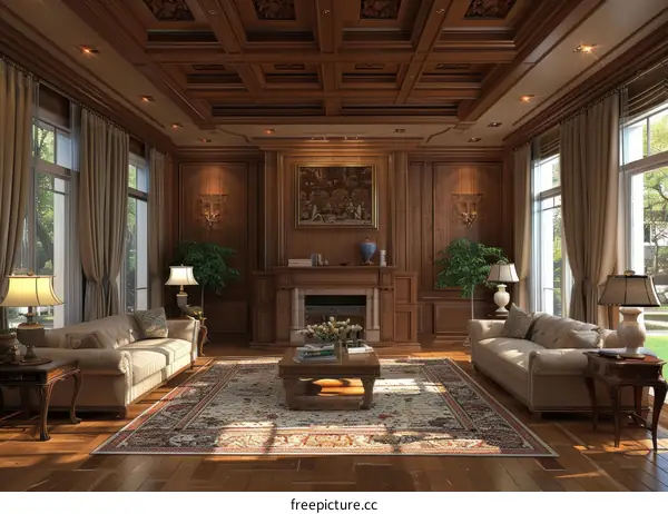 Elegant and Sophisticated European Living Room