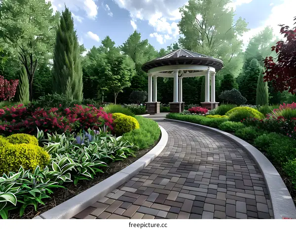 Garden landscape design renderings