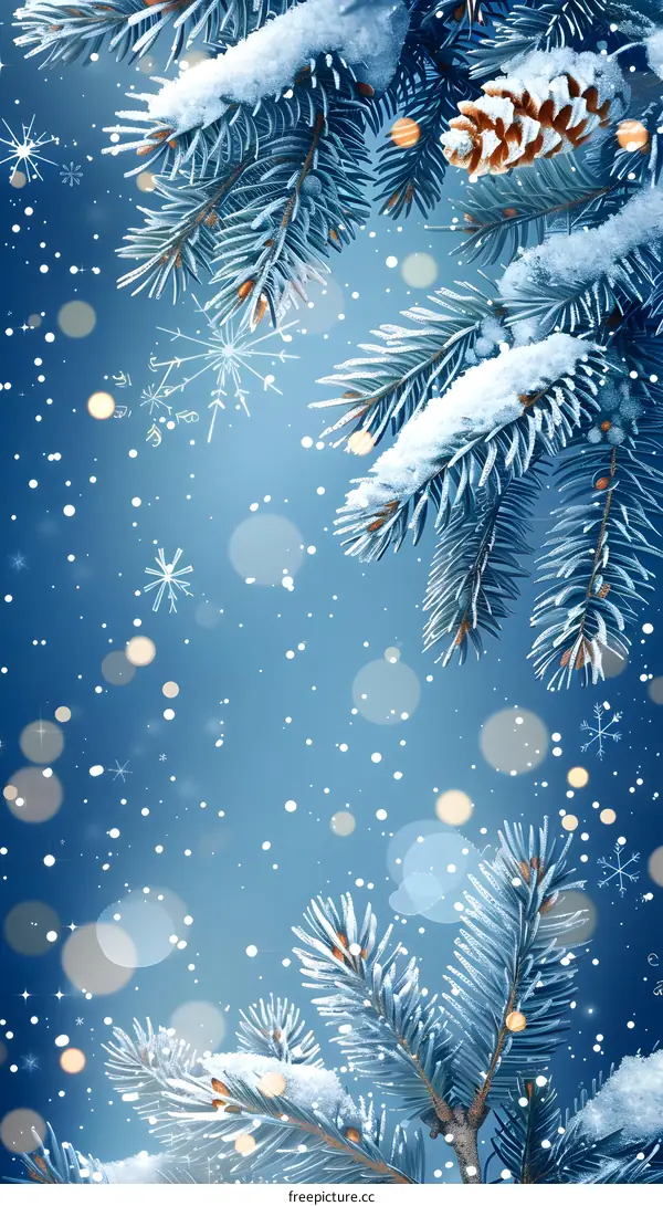 Christmas fir branches