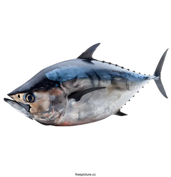 [Transparent Background PNG]Fresh Tuna Fish on White Background