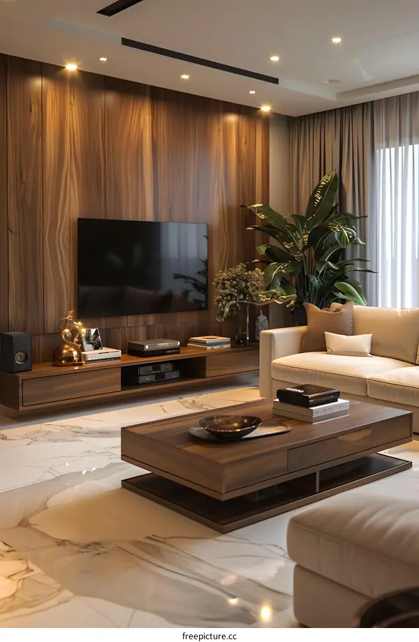 Modern minimalist living room