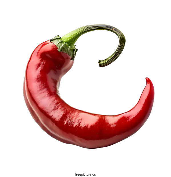 [Transparent Background PNG]Red chili pepper on a white background