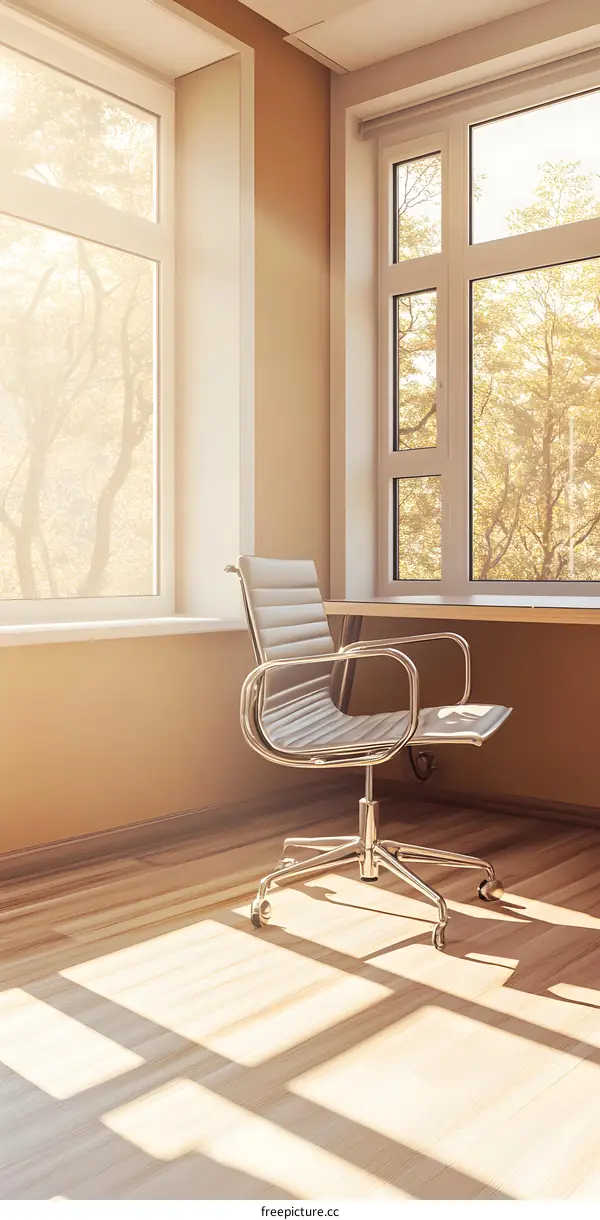 Office Chair Interior Design With Sunlight