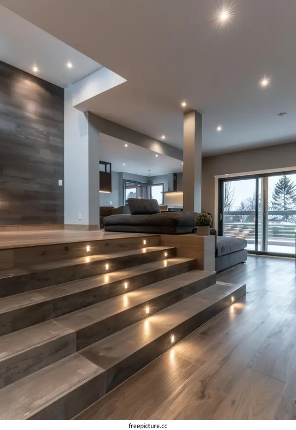 Modern Living Room with Open Concept Design