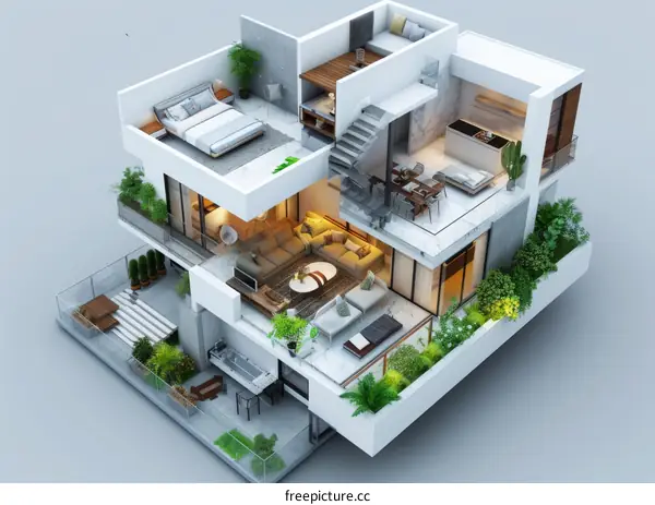3D House Interior Design Plan