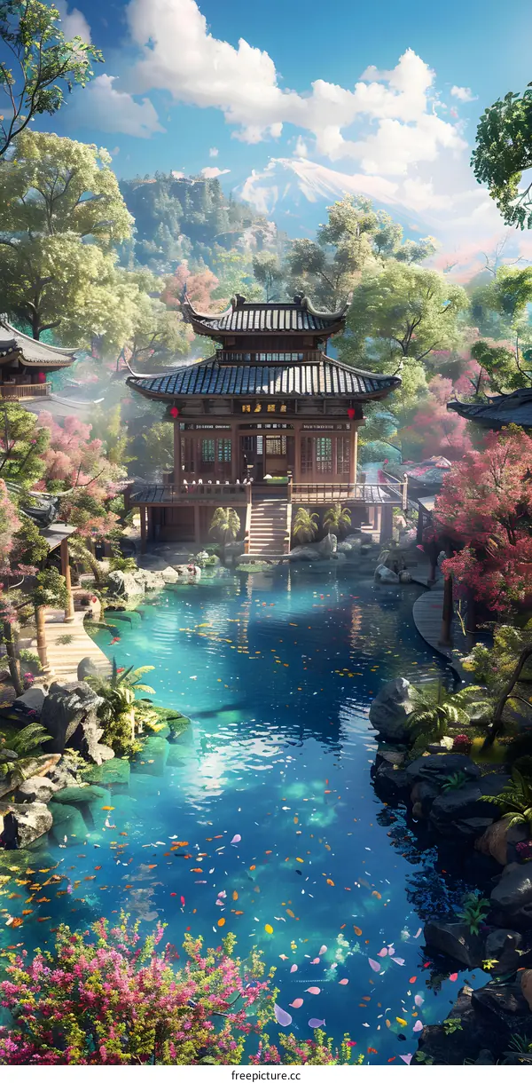 Oriental courtyard house