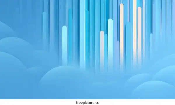 Abstract Light Blue Geometric Design Background