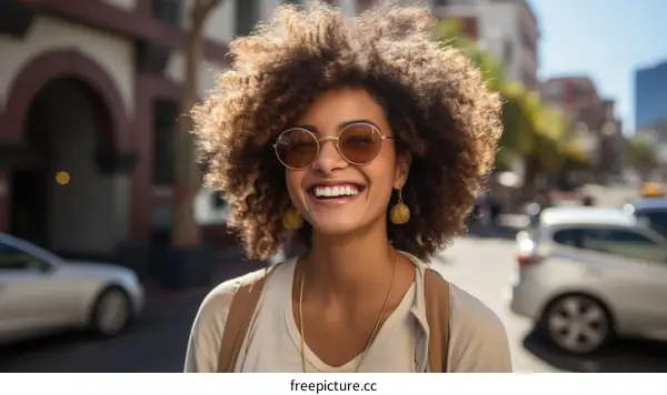 portrait of a young woman smiling