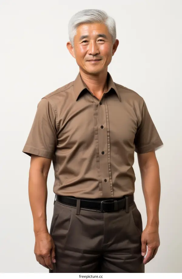 Portrait of a smiling senior Asian man