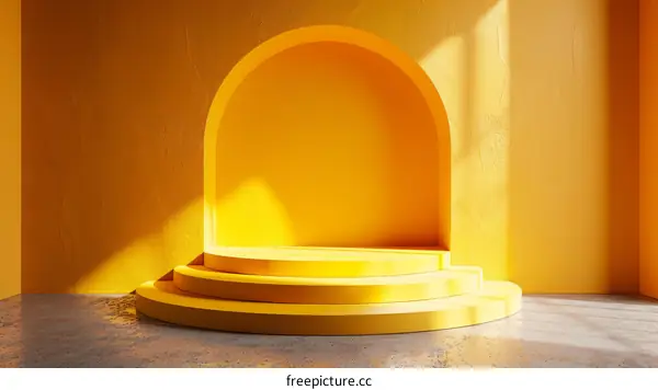 Yellow Archway Display Stage