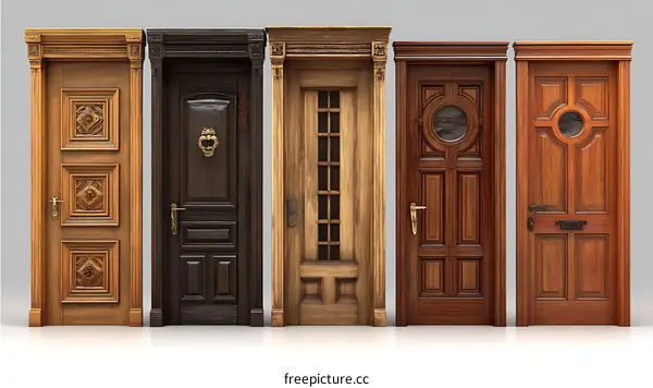 Elegant Wooden Doors Showcase