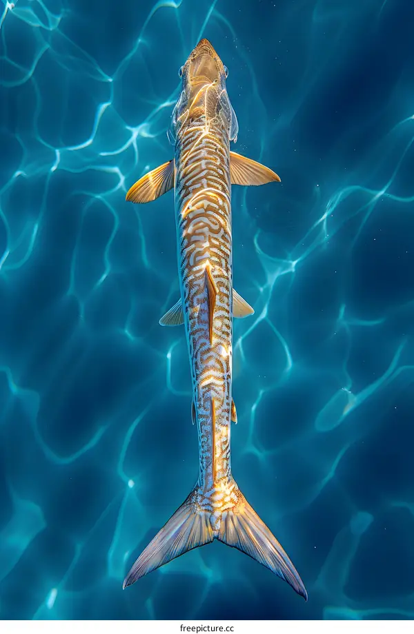 Fish Swimming in Blue Water