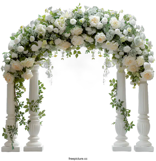 [Transparent Background PNG]Elegant Floral Archway