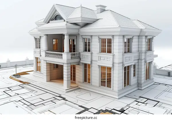 Architectural Design of a Classic Mansion