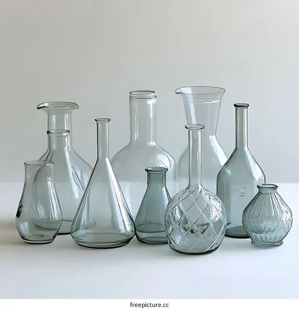 Glass Bottles and Vases Collection