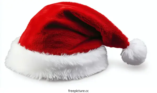 Classic Red Santa Hat with White Fur Trim